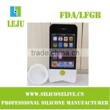 2012 promotion silicone mini speaker for iphone4/4s