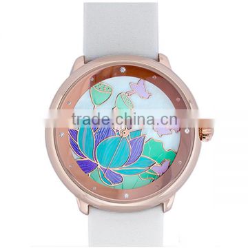 Bulk sell flashing case geneva watches for girls with changeable straps