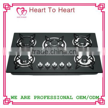 5 Burner Built-in Glass Gas Stove/Gas Cooker/Gas hob XLX-815G