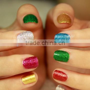 last for 7 days glitter nail wraps Nail patch