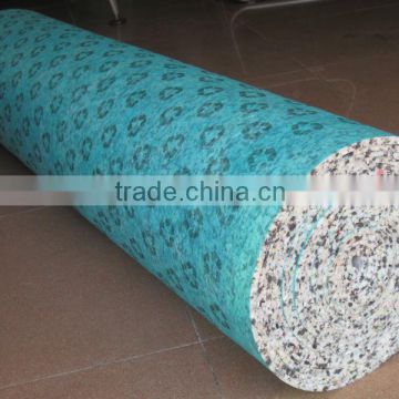green waterproof underlay for printed carpet for weddings hotels