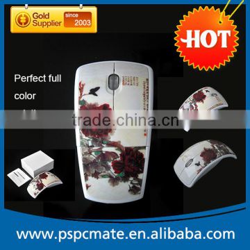 1000 cpi resolution 2.4g wireless mouse foldable 3D OEM welcomed
