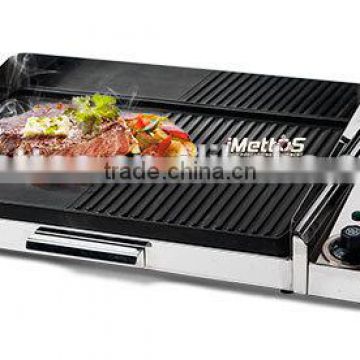 iMettos Cheap beach electric grill With Non-Stick Hot Plate