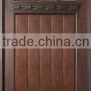 American Craftsman Wooden Single Door Designs With Glass DJ-S5812