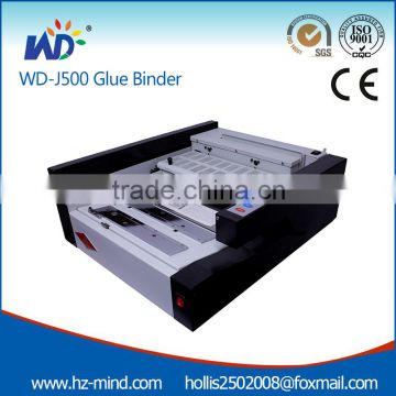 (WD-J500) desktop LCD dual automatic perfect binder machine