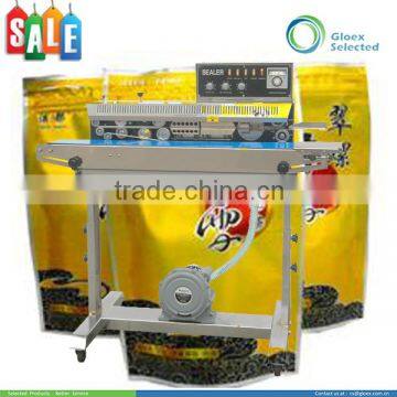 2015 new arriving electric continuous band sealing machine with ink coding