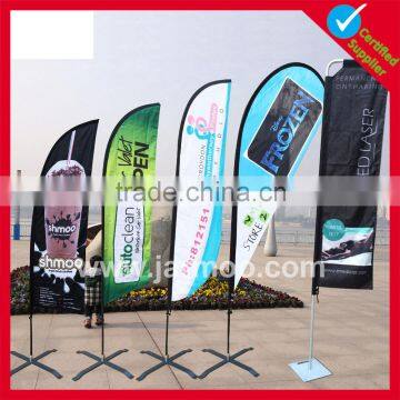 Promotional screen printing feather portable flag banner