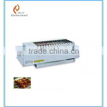 Stainless steel smokeless Counter top Gas Conveyor BBQ Oven