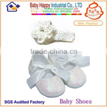best-selling lower price newborn baby girl shoes 0-2 years with headband