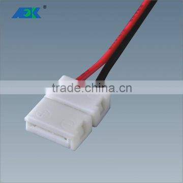 LED flexible strip smd 5050 3528 Flex belt clip Cable 2-pin plastic white Width 10mm