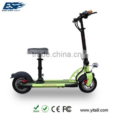 Remote control Bluetooth 2 wheel self balance electric scooter with handlebar and seat