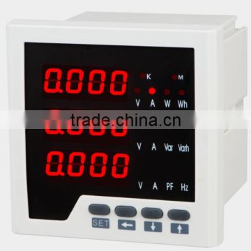 96*96 Three-phase electric network multifunction power meter(LED)with transmission