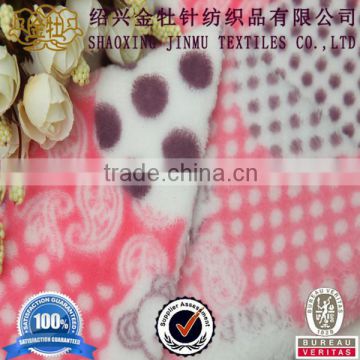 2014 high quality panda printed fleece fabric