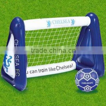 outdoor inflatable floating toy football goal post for children