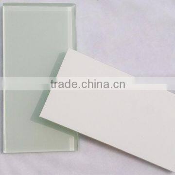 3x8 Inch Crystal white Glass Tile for kitchen fireplace Wall