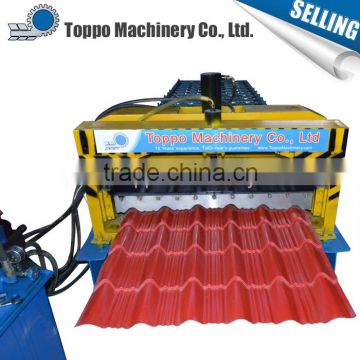 Heibei custom cheap low price glazed roof tile cold roll forming machine