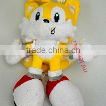 New Sonic the Hedgehog Tails 10"/25.5cm Plush Figure Doll Toy SEGA