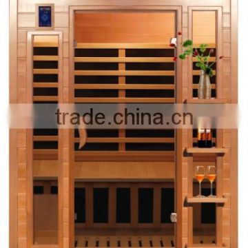 Solid Wood Main Material and 4 People Capacity Far Infrared Sauna Room