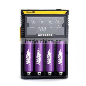 Best price 4 slots Nitecore D4 Li-Ion battery charger Nitecore charger Nitecore D4 LCD charger nitecore 4 bay charger