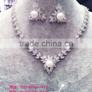 Cubic zirconia bridal jewelry sets