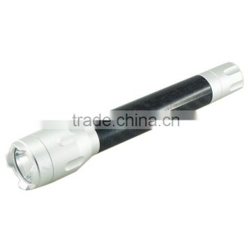 LED Aluminium strong torch led flashlight with ad ustable convex lens