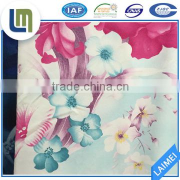 Superior quality soft flower/plaid printing bedding fabric for wholesale
