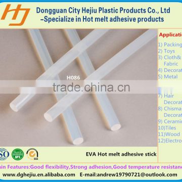Stable adhesion power milk white rubber adhesives glue stick