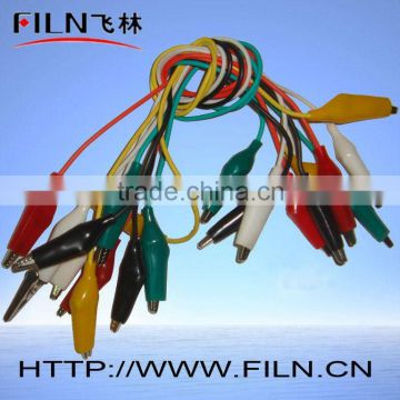colourful iron battery alligator clamp with wire