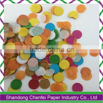 Colorful circle table confetti Round shaped table confetti