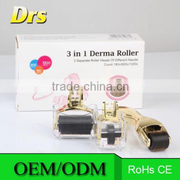 2015 new CE 3 in 1 medical grade derma roller micro needle roller