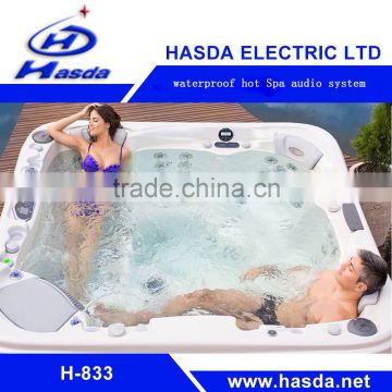 New Advantage waterproof mp3 for Outdoor Hot Tub SPA-346-Signature with Lighted PVC cabinet Superior