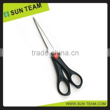 SC188B 7" Sharp tip round black handle office scissors