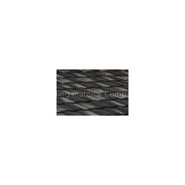 Polished Gray Double Roman Building heat insulation roof Tiles / roofing panel