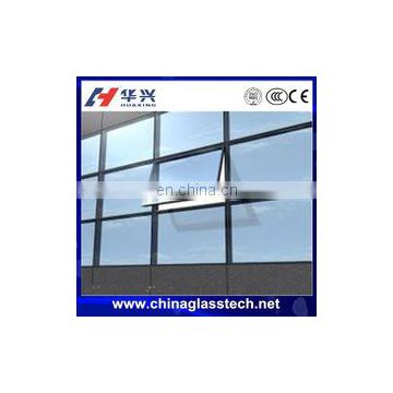 CE approved aluminium frame insulated exterior building glass walls