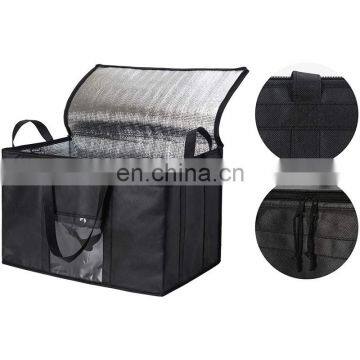 Insulated aluminum Foil Food Lunch Delivery Cooler Backpack Bag