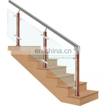 New Promotion Deck Post Stainless Steel Balustrade Post Glass Stair Railing Manufacturer China