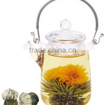 Blooming tea glass teapot herbal tea set