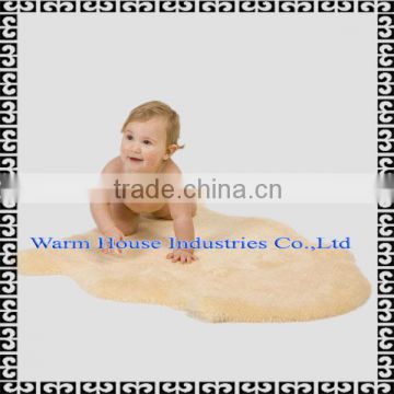 Eco-Friendly Infant Sheepskin Rugs Breathable Cheap Wholesale Area Rugs                        
                                                Quality Choice