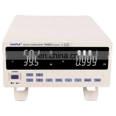 PM9811 Multifunction NAPUI Digital Power Meter Harmonic Analyzer Alarm Model For LED Test