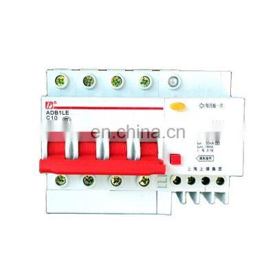 Group on four-phase four-wire 4P 10A DZ47LE-63 leakage circuit breaker type c switch protector