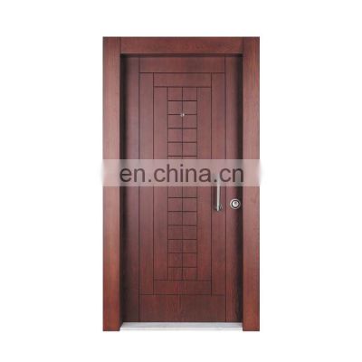 front entry exterior security stainless steel metal design armored wooden doors