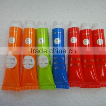 16mm empty small lip gloss soft PE tube of cosmetic packaging Plastic soft cosmetic tube