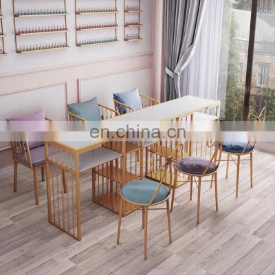 North european style nail salon furniture cheap nail table manicure table manufacturer