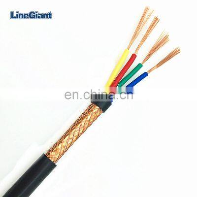 Oxygen Free Copper PVC Insulation 2 3 4 conductor PVC Insulated Copper Braided Screened Electrical Power Cable