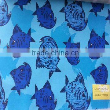 5068 100% Polyester Fish Printed Fabric