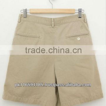 Custom Plain Dyed Cotton Casual Chino Shorts for Men