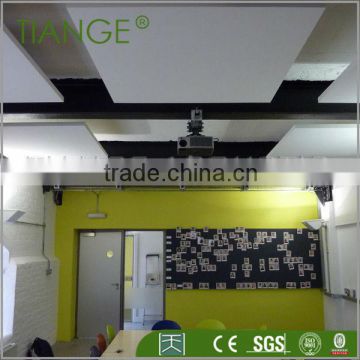 China Fiberglass Suspended acoustical sound absorbing fabric acoustic ceiling panel                        
                                                Quality Choice