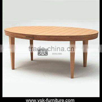 DT-109 Oval Shape Apartment Furniture Wooden Dining Long Table