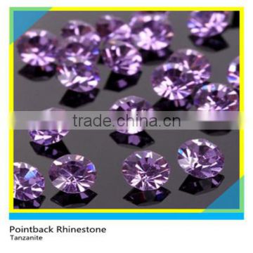 Tanzanite Color Loose Jewelry Rhinestone Chatons SS6-SS38 Round