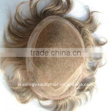 100% human hair Toupee with lace inside